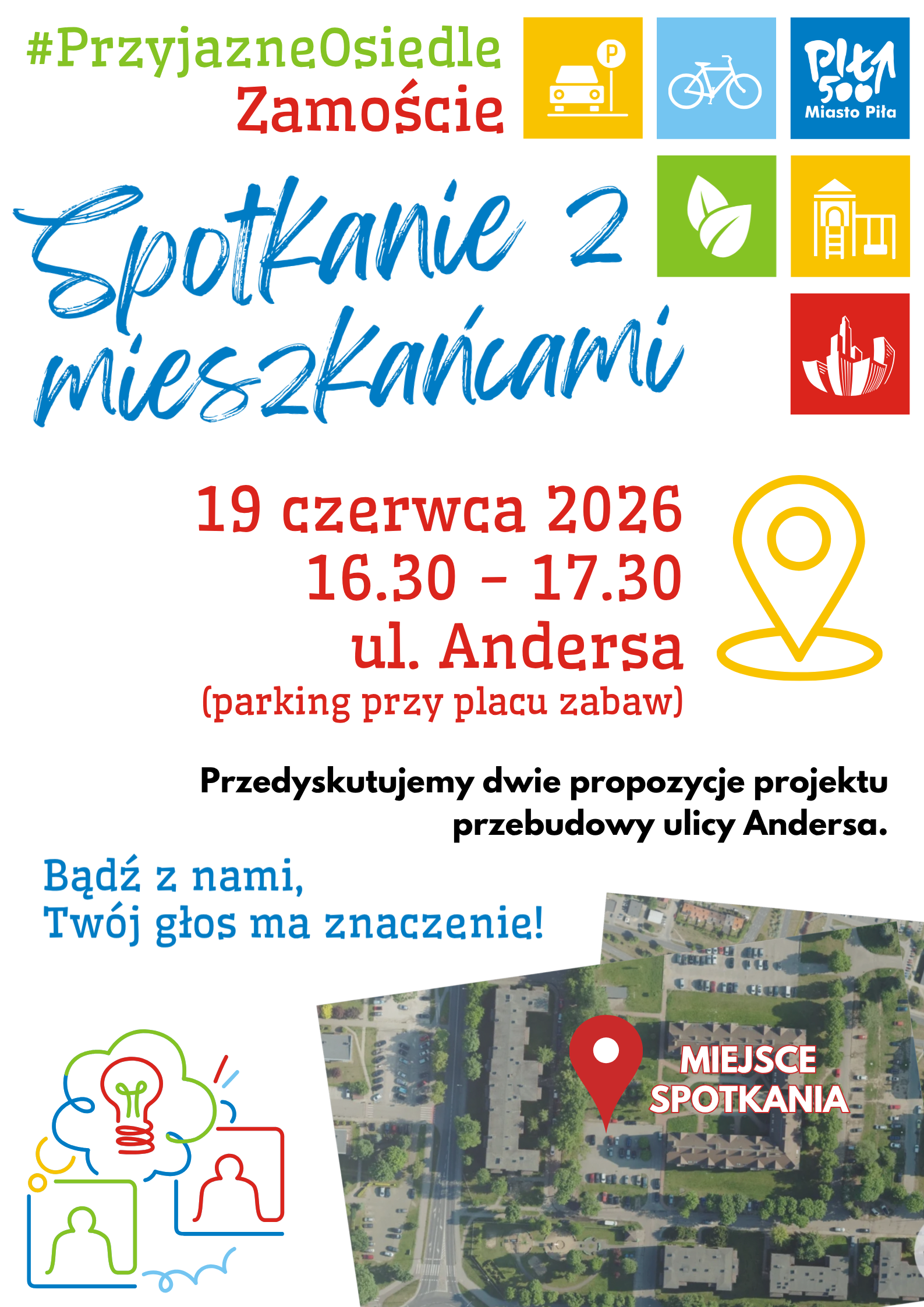 Piła. Zaproszenie na spotkanie dotyczące przebudowy ul. Andersa