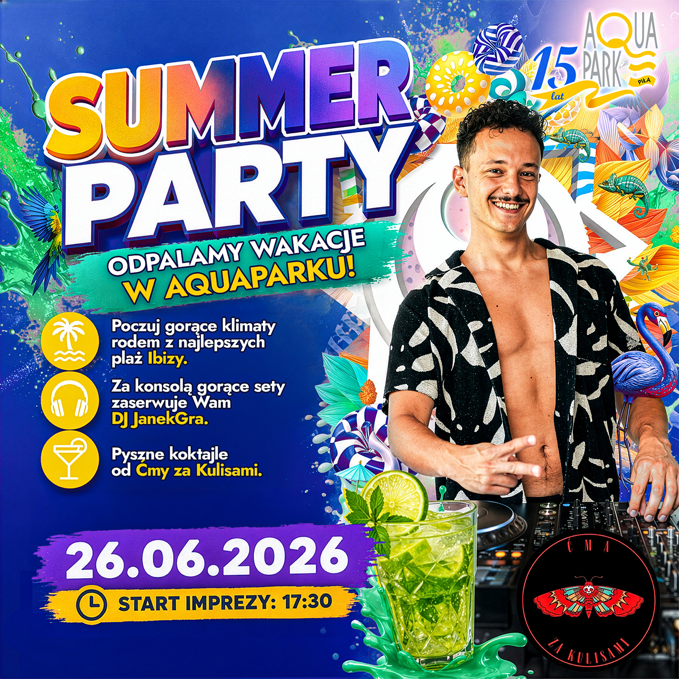 Summer Party 2026 w Aqua Parku Piła. Wakacje rozpoczną się w rytmie house.