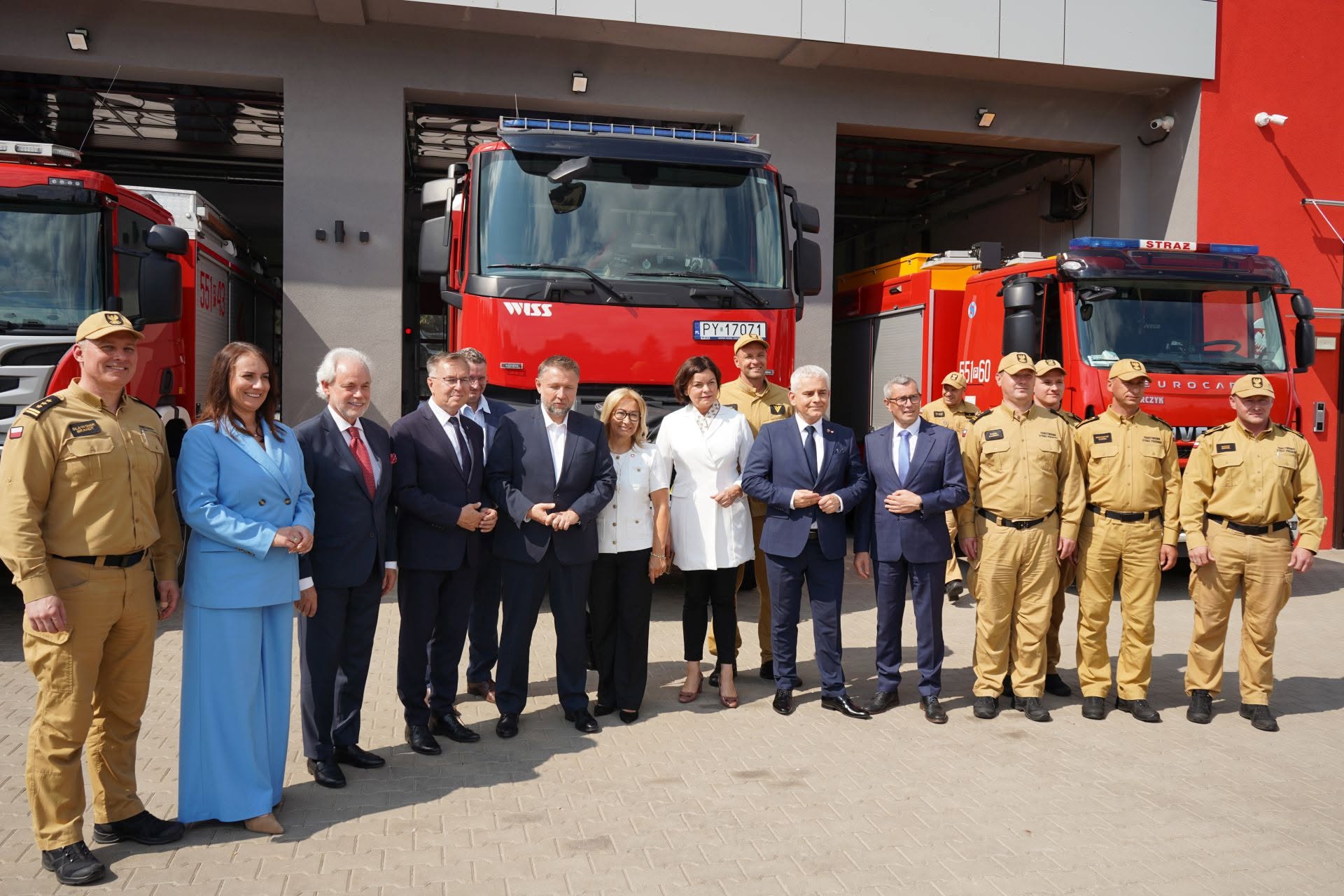 Minister Marcin Kierwiński z wizytą w Komendzie Powiatowej PSP w Pile