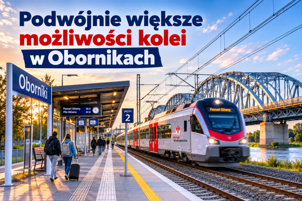Podwójnie większe możliwości kolei w Obornikach