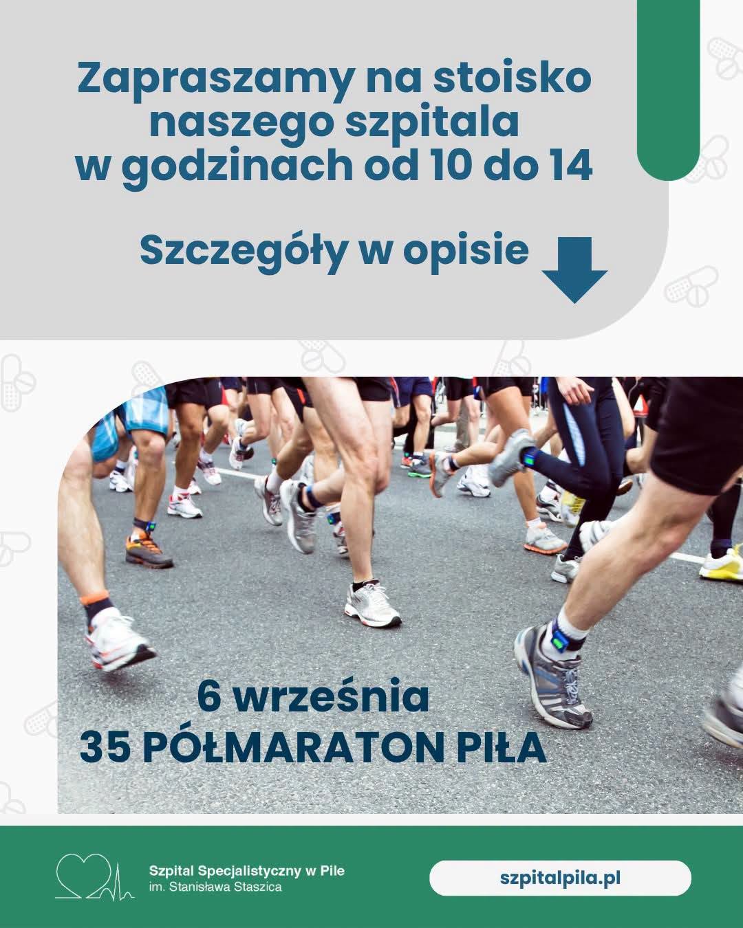 Szpital Specjalistyczny na 35. Półmaratonie w Pile Sprawdź swoje ciśnienie i poziom cukru