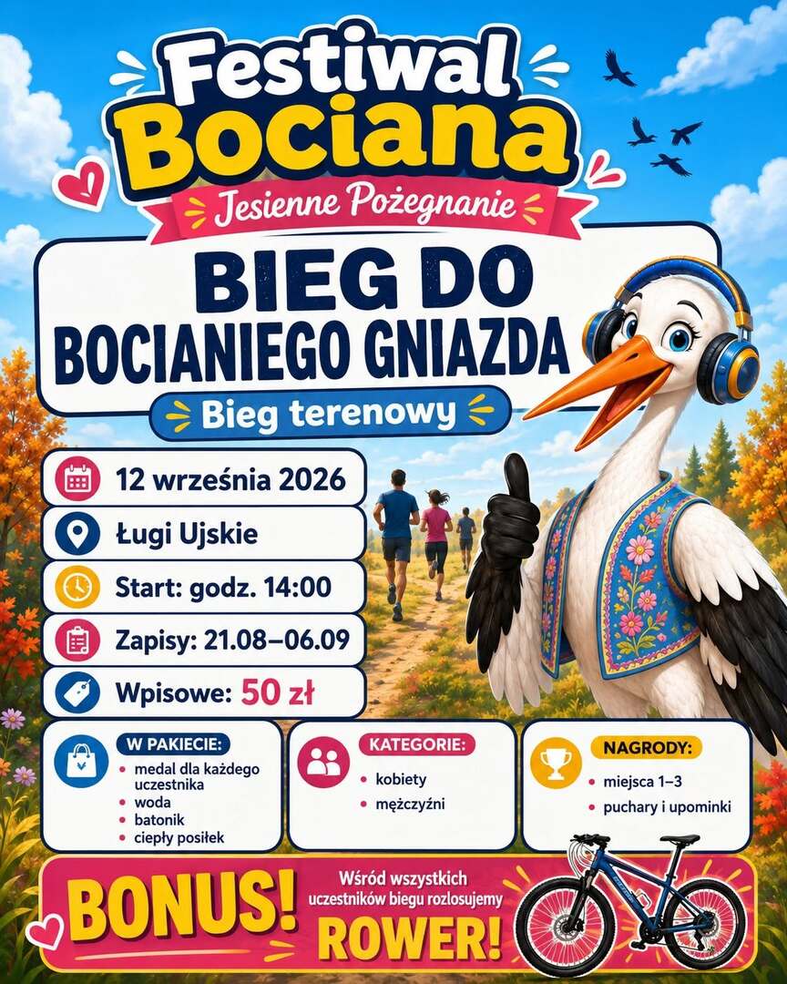 Trwają zapisy na Bieg do Bocianiego Gniazda